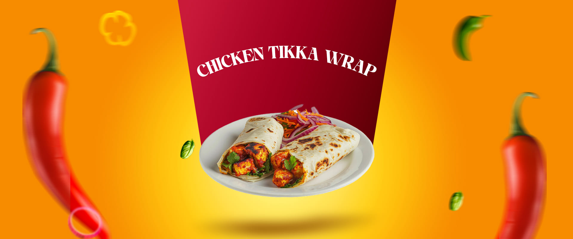 Chicken tikka wrap
