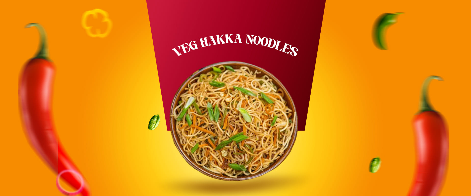 Veg hakka noodles