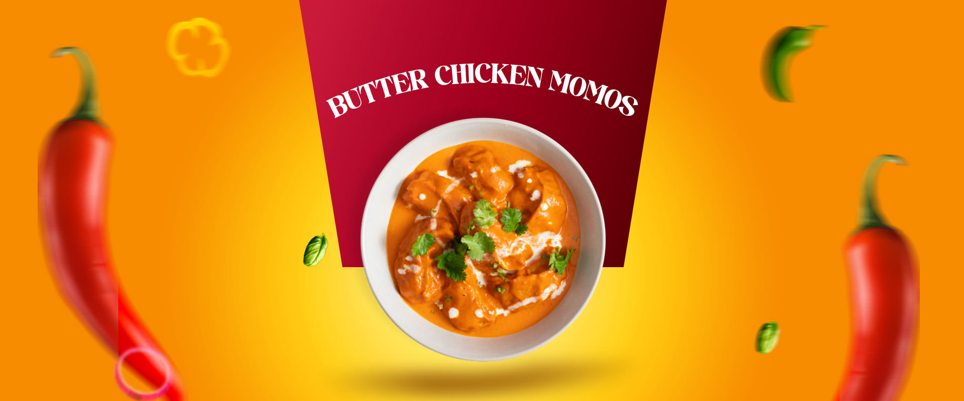 butter chicken momos